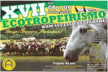 XVII Eco tropeirismo em Bom Sucesso de Itararé – 08 e 09/06/13