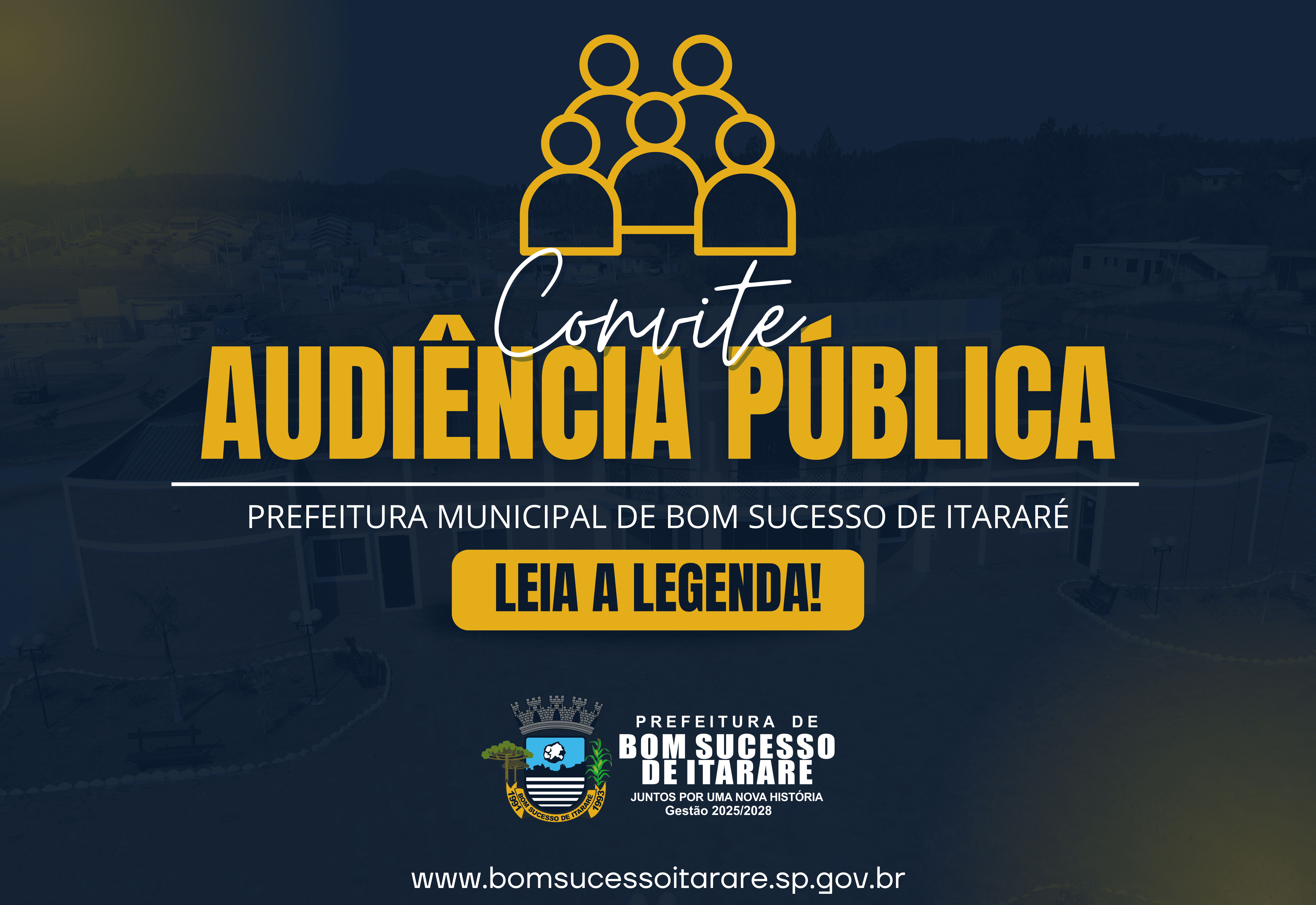 CONVITE: AUDIÊNCIA PÚBLICA METAS FISCAIS 1º QUADRIMESTRE DE 2025